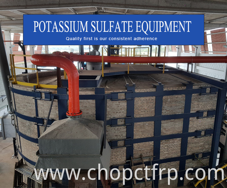 Agricultural k2so4 potassium sulfate SOP fertilizer production line with Mannheim furnace